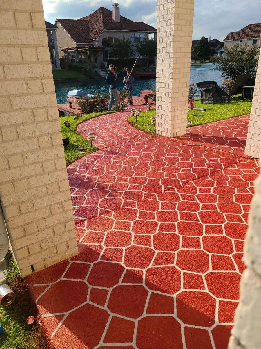 Luxury Concrete Overlay Featuring Custom Patterns image