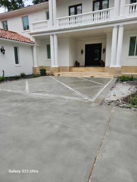 Stunning Concrete Overlay in Bunker Hill Village