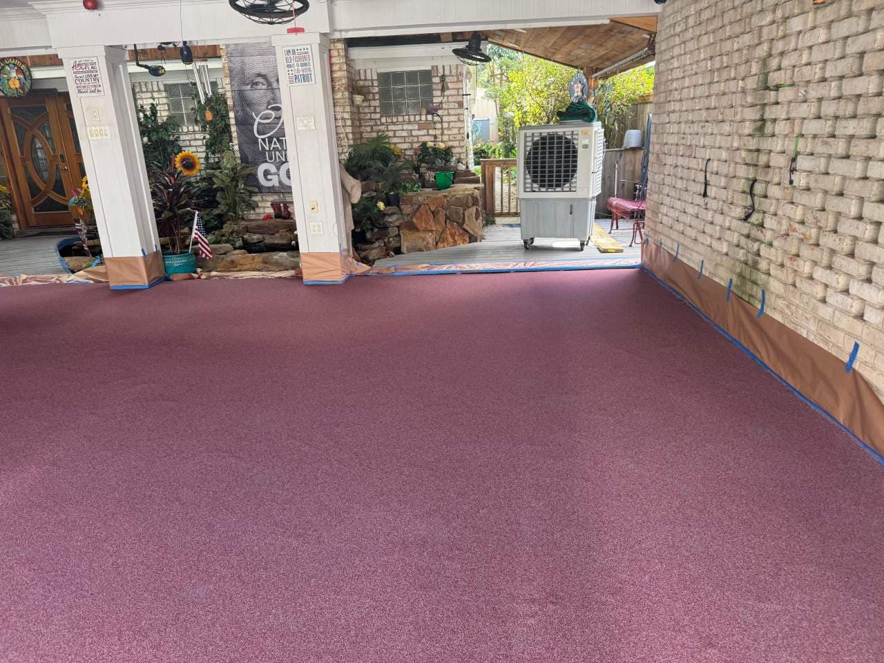 Stunning Patio Makeover with Epoxy Quartz Flooring