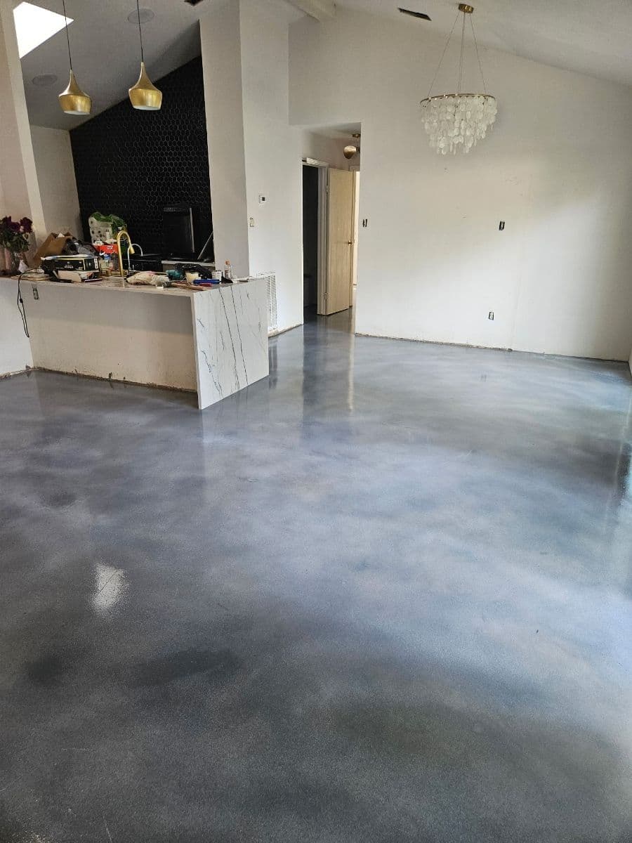 Stunning Stained Concrete Floor in Spring TX image