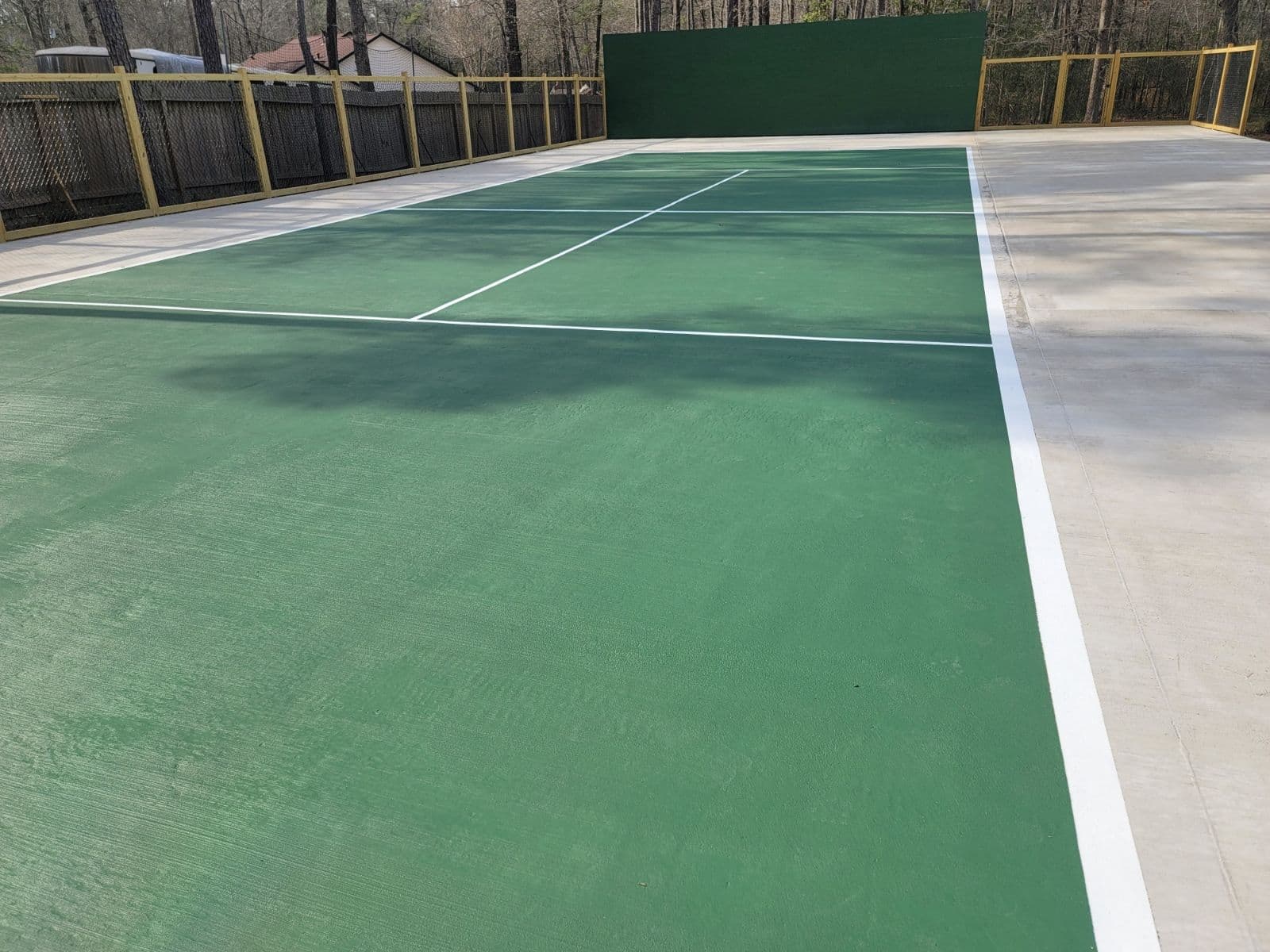 Project Vibrant Tennis Court with Green Stain image