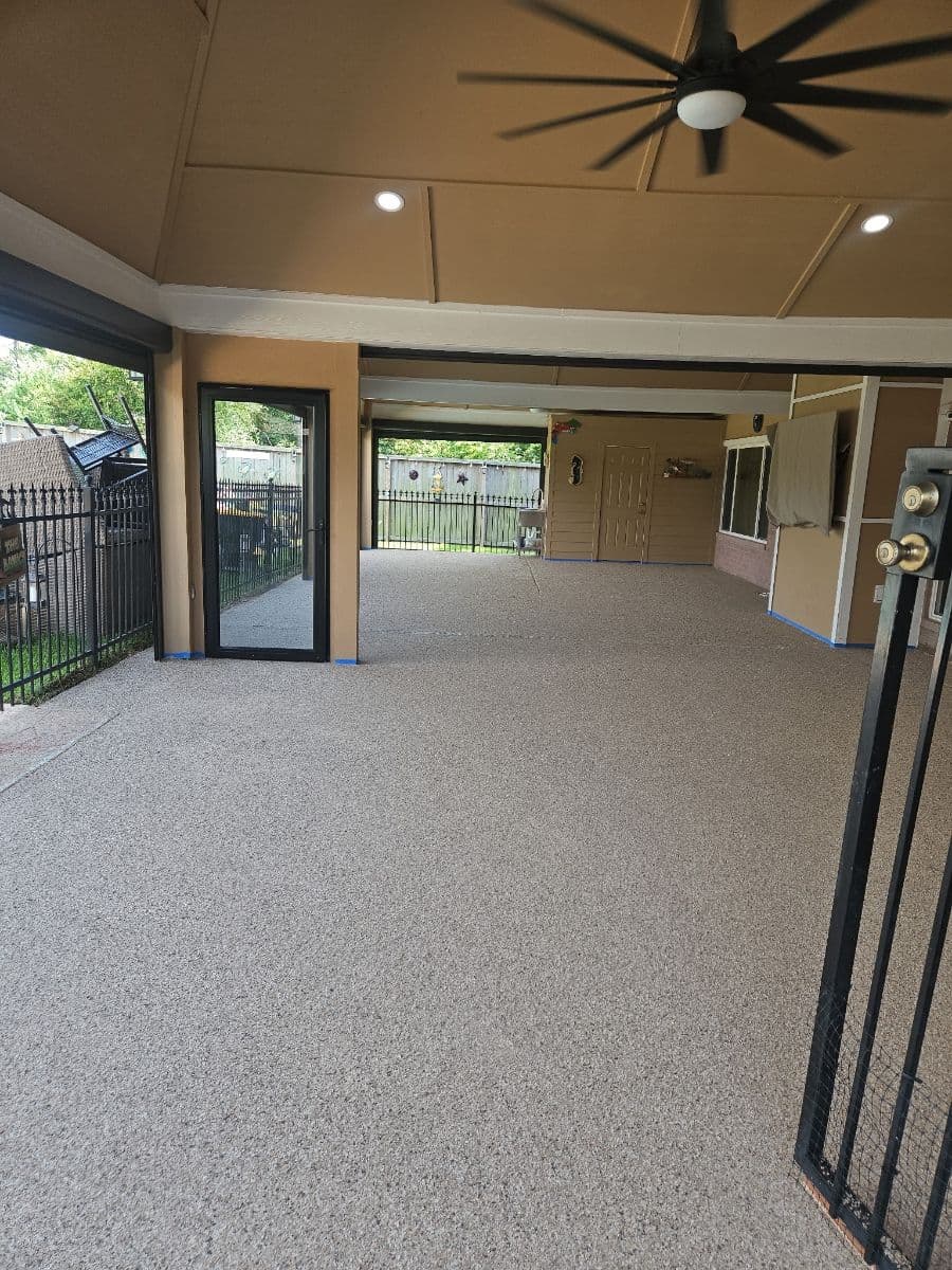 Project Stunning Patio Makeover in Cypress with Safari Flakes image