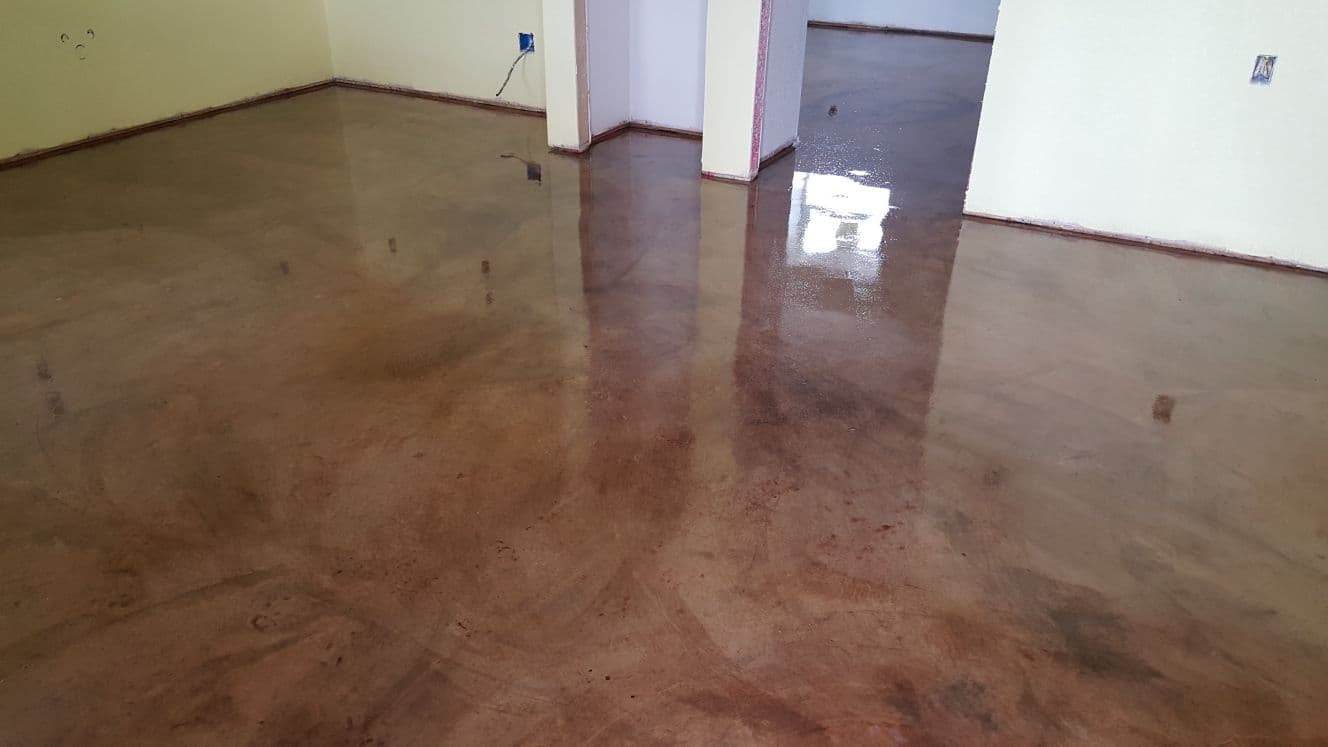 Stunning Home Transformation with Concrete Staining image