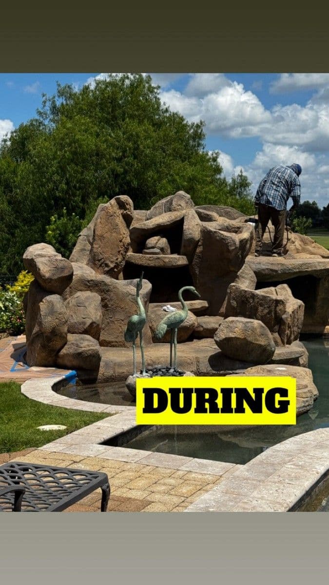 Project Rock Waterfall Renovation in Kingwood TX image