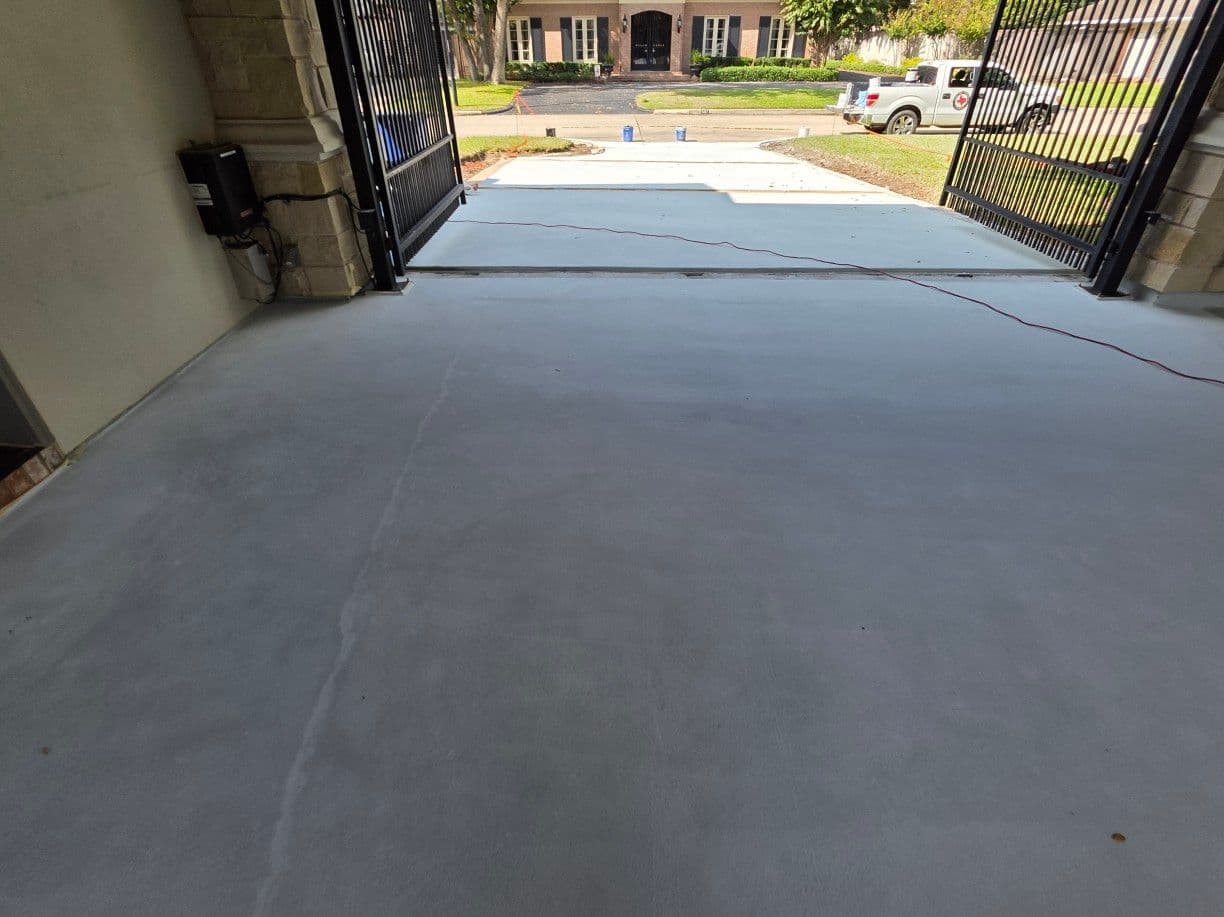 Concrete Driveway Revamp in Memorial Houston