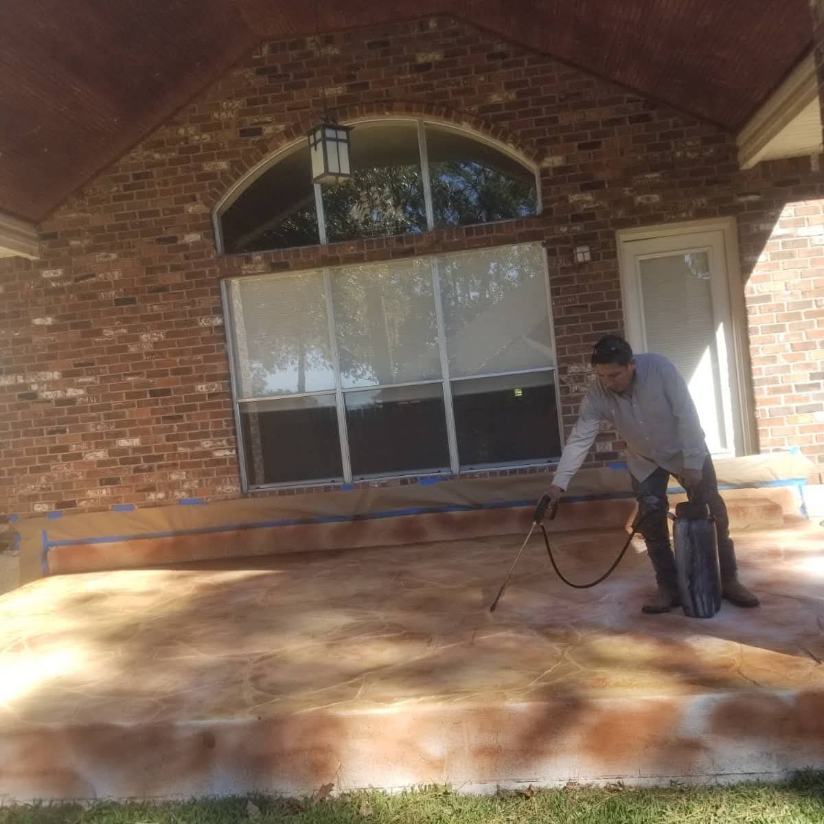 Gallery photos for Stamped Concrete Patio in The Woodlands TX: Image #2