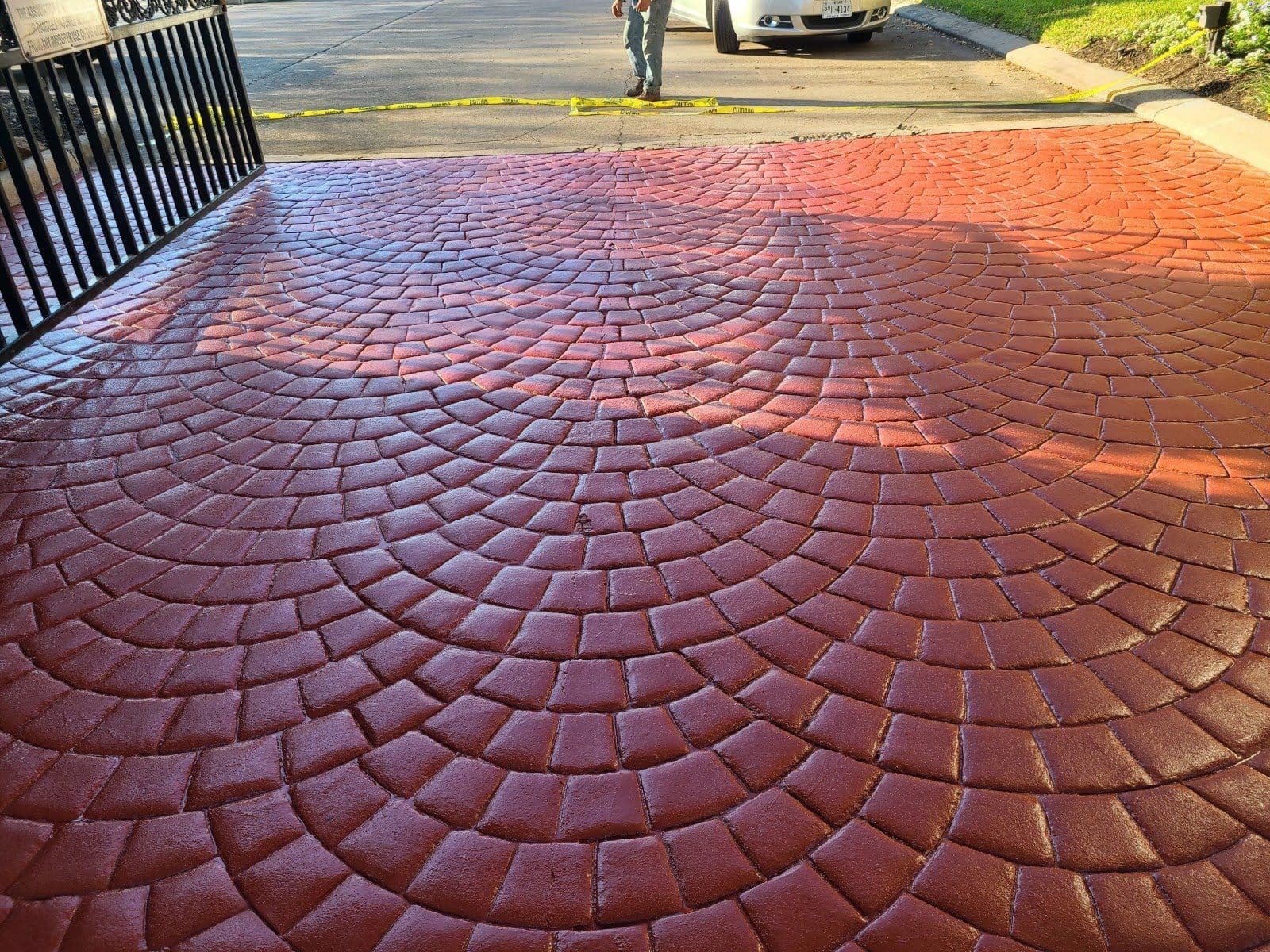 Gallery photos for Stamped Driveway Upgrade Boosts Curb Appeal: Image #1