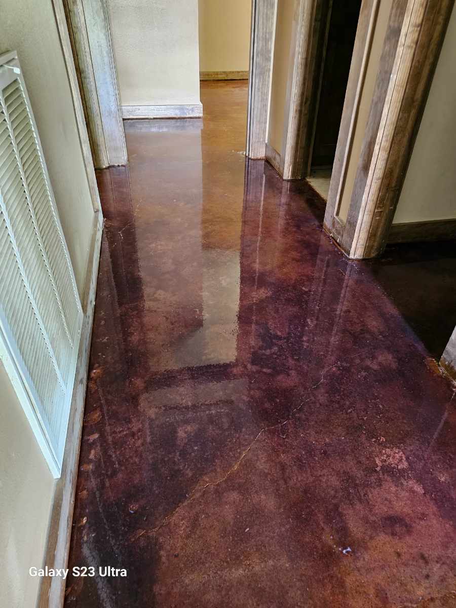 Stunning Stained Concrete Floors in Cypress, TX