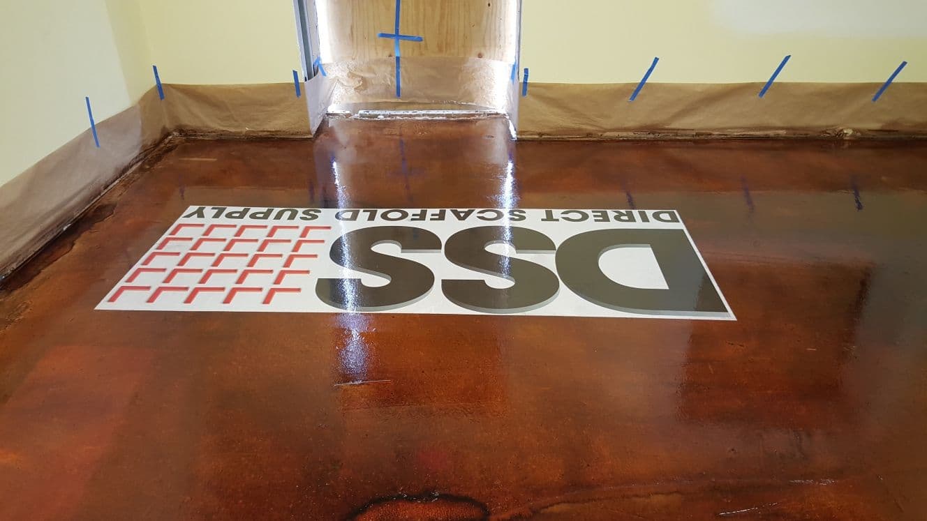 Eye-Catching Stained Concrete Floor in Spring TX image