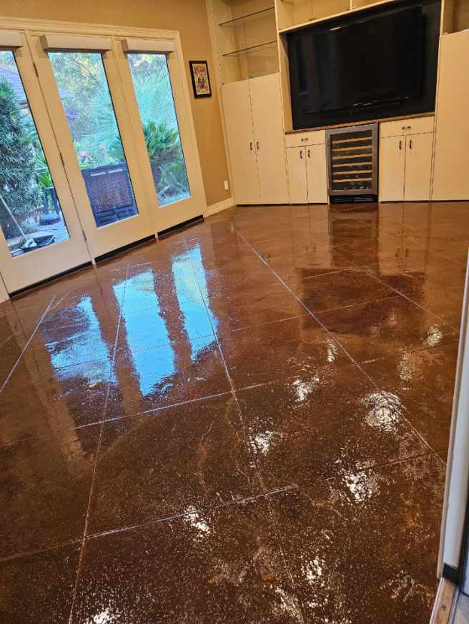 Gallery photos for Stunning Interior Concrete Floor Enhancement: Image #1